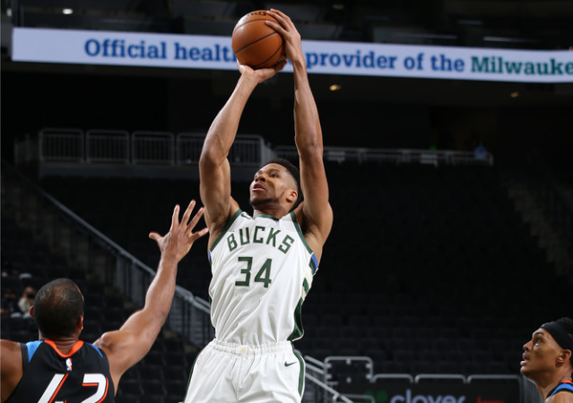  字母哥空砍准三双雄鹿连败  